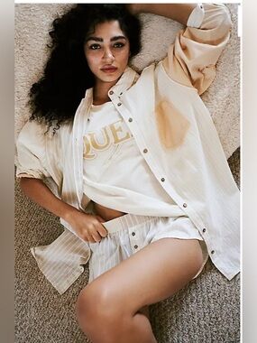 FREE PEOPLE INTIMATELY 
RAGS TO RICHES SLEEP SHIRT
size medium
